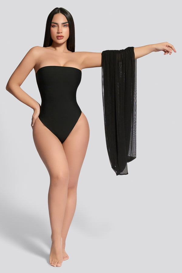 Body Nia + capa negro con control de abdomen