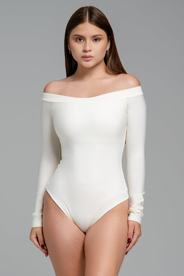 Body teresa escote amplio con control de abdomen